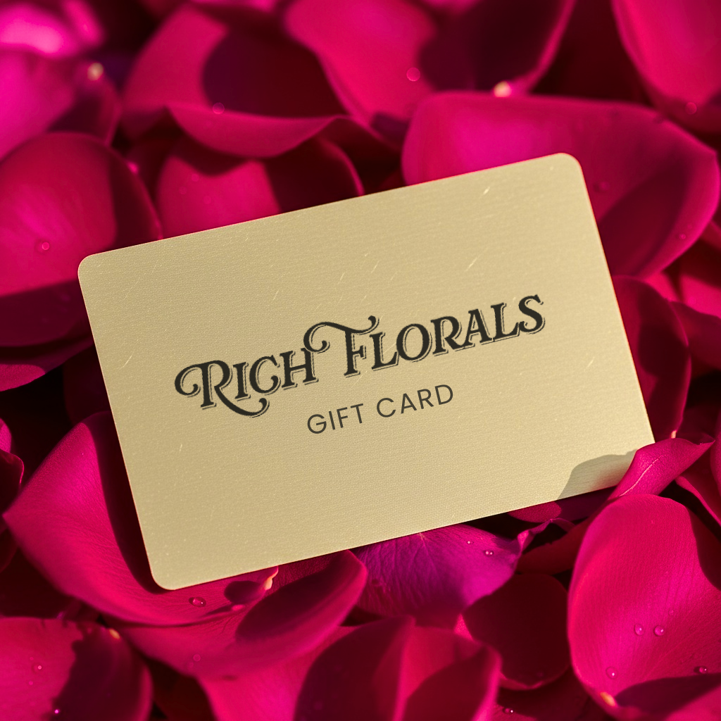 Rich Florals digital gift card for custom rose bouquets, Woodbridge NJ
