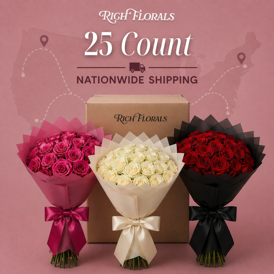 25 Rose Bouquet — Rich Florals Nationwide