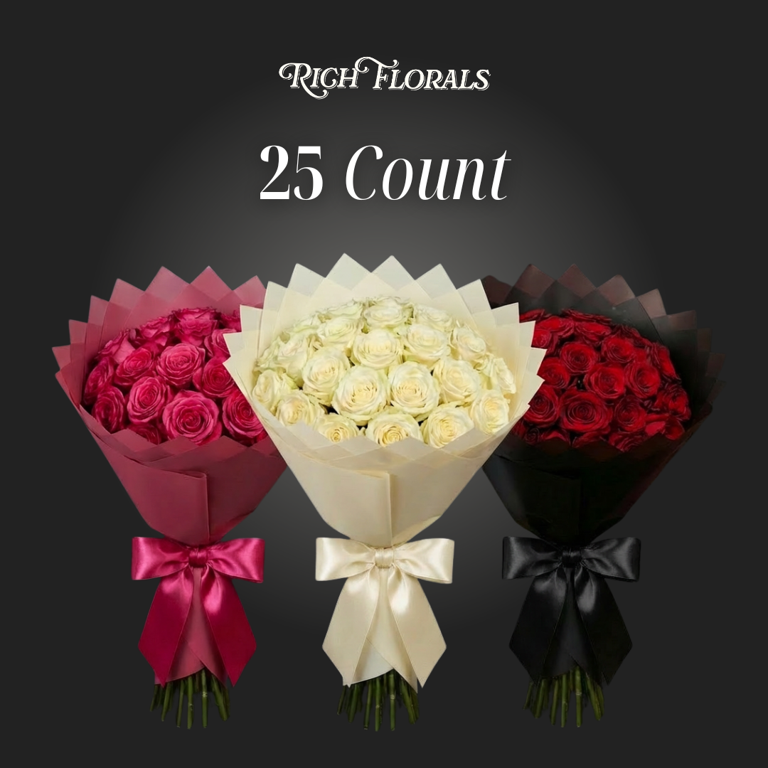 25 count luxury rose bouquet by Rich Florals, Woodbridge NJ