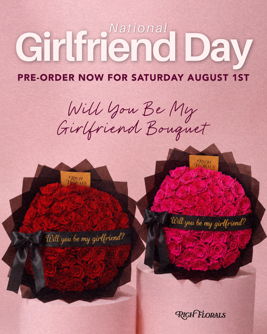 Be My Girlfriend - National Girlfriend Day Rose Bouquet Special