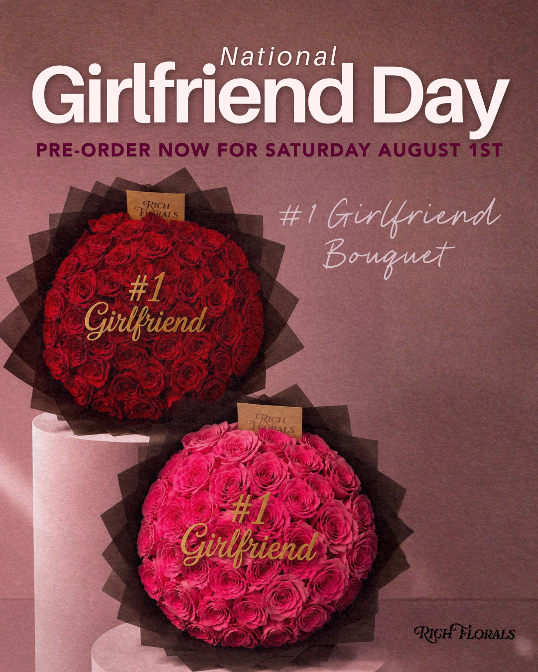 #1 Girlfriend - National Girlfriend Day Rose Bouquet Special