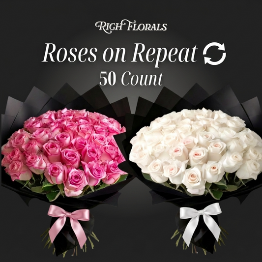 Roses on Repeat - 50 Count