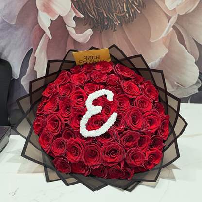 Initial Rose Bouquet